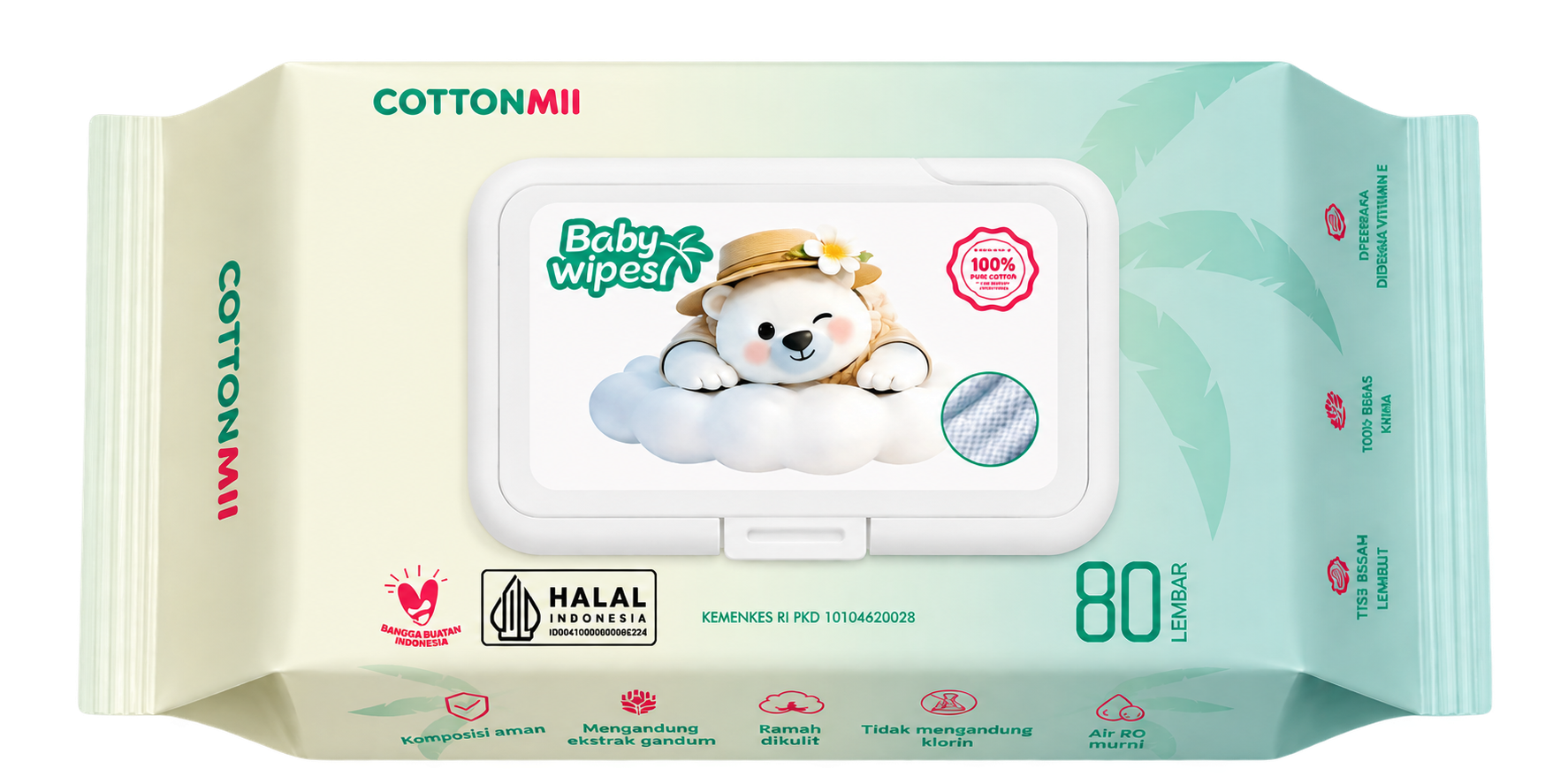 Kemasan Cottonmii Baby Wipes